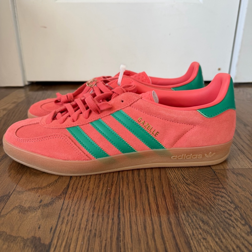 Adidas Gazelle Men's Sneakers Indoor Preloved Scarlet Court Green Size 11